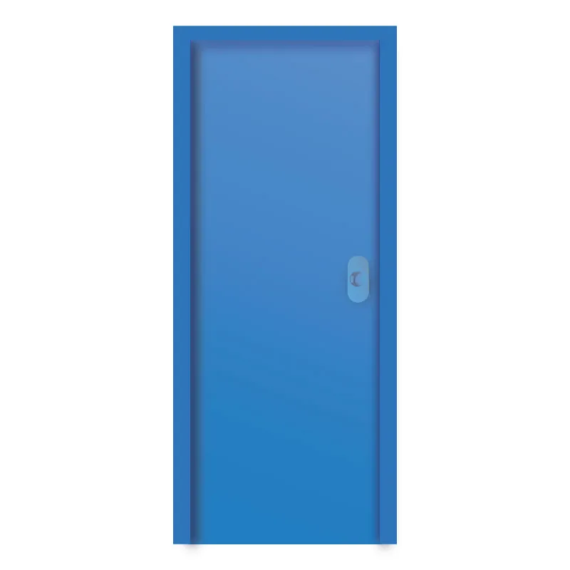POLYWOOD DOOR PLP-DP0725 BLUE PVC PLAIN